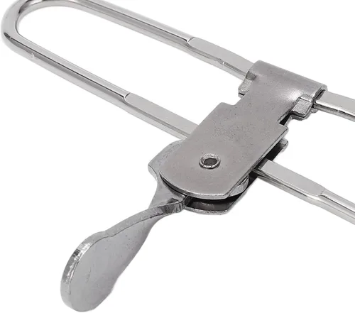 Miniatura 6 de Plplaaoo Abrazaderas de rejilla de acción de palanca, paquete de 10 abrazaderas de acero inoxidable para azulejos de techo con cabeza de goma, clips