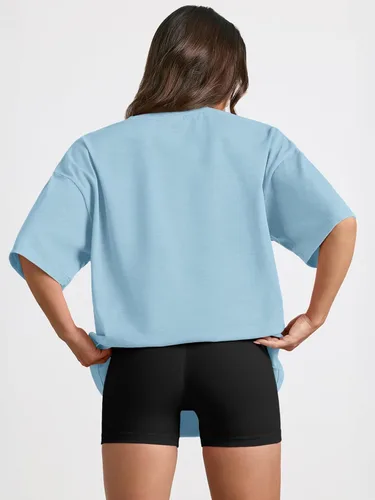 Miniatura 209 de Trendy Queen - Camisetas de entrenamiento de moda para mujer, camisetas atléticas de manga corta para verano y primavera, disponibles en tallas