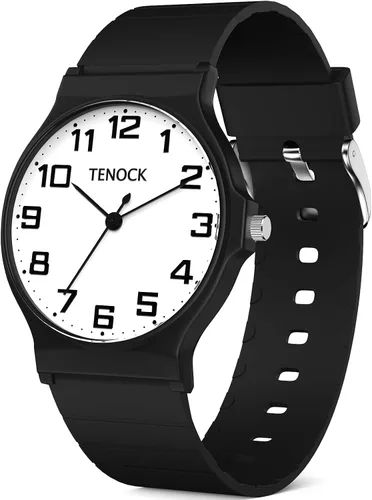 Miniatura 19 de Reloj analógico para niños y niñas, resistente al agua hasta 30M, reloj deportivo para niños, fácil de leer, con esfera fina, correa suave