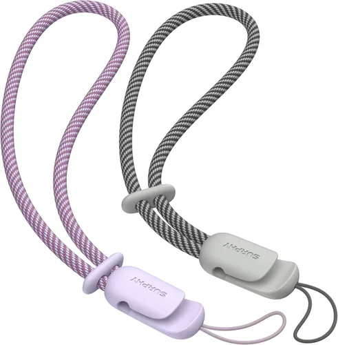 Miniatura 9 de SURPHY Paquete de 2 cordones de teléfono para funda de teléfono celular, correa de muñeca para teléfono para funda, correa de teléfono celular