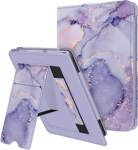 Miniatura 20 de Fintie Funda con soporte para Kindle de 6 pulgadas (11ª generación-2024/2022) - Funda de piel sintética con ranura para tarjeta de encendido y Negro