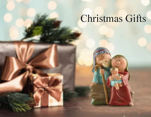 Miniatura 4 de MeritMode Estatuilla en miniatura de la Sagrada Familia para Navidad - Figuras de la Sagrada Familia para Navidad, decoración interior, incluye José