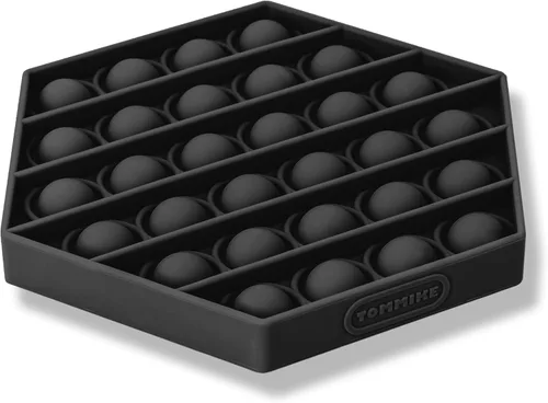 Miniatura 10 de TOMMIKE Juguete hexagonal de burbujas sensoriales para aliviar la ansiedad y el estrés, necesidades especiales, autismo, aprendizaje, oficina