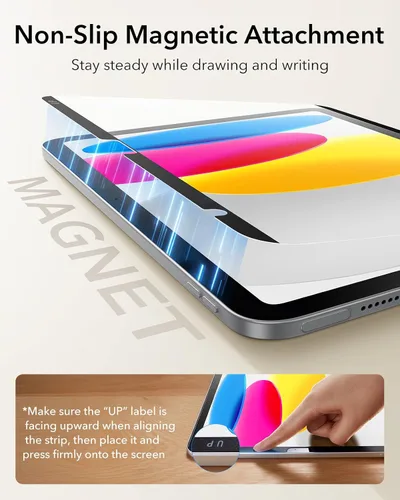 Miniatura 7 de ESR Paper-Feel - Protector de pantalla magnético para iPad A16 de 11ª/10ª generación (11 pulgadas/10.9, 2025/2022), escribe y dibuja como en papel