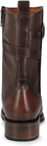 Miniatura 5 de Cuadra Bota urbana para hombre en piel bovina con cremallera marrón 1J2JRS