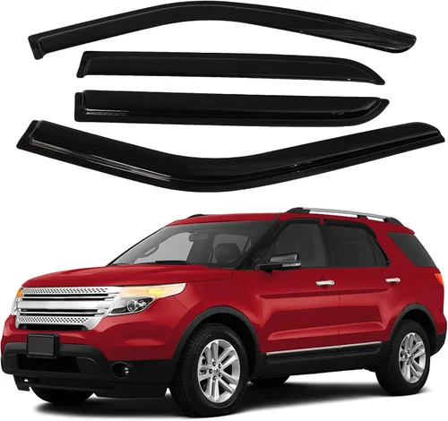 Miniatura 34 de Canvcle RAV4 Rain Guards - Window Visors for Toyota RAV4 2006-2012, Outside-Mount Tape-On Side Window Wind Deflectors for RAV4 Accessories, Vent