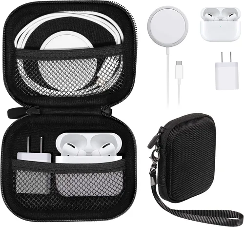 Estuche Todo en Uno para iPhone con Cargador MagSafe y Paquete de Batería, Almacenamiento para Accesorios/Adaptador de Energía/Cable de Carga/Docks,