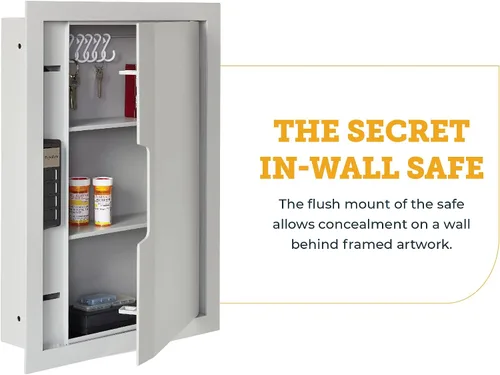 Miniatura 4 de SnapSafe Caja fuerte para armas de pared y dinero – La caja fuerte oculta proporciona seguridad para tus armas de fuego y objetos de valor, entrada