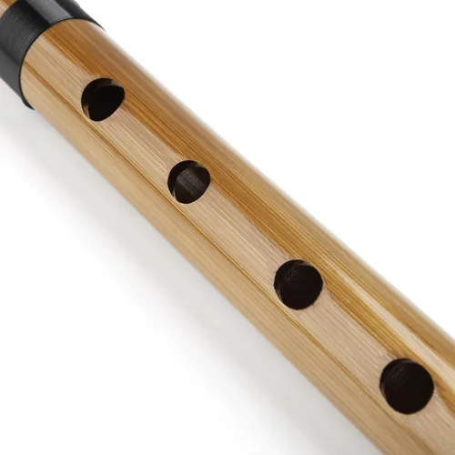 Miniatura 4 de Flauta de bambú japonesa con líneas negras 7/8 Hon hecho a mano Instrumento musical de bambú (7 Hon)