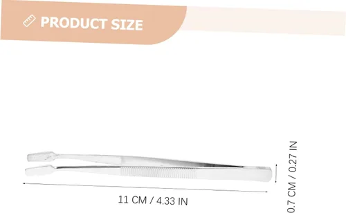 Miniatura 4 de Juego de 6 pinzas para sellos, 6 pinzas planas de punta ancha de precisión para manualidades, joyería, uso en laboratorio, diseño ergonómico duradero