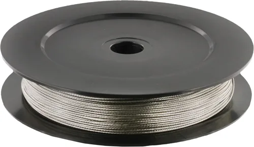 Miniatura 3 de Scotty Cable Downrigger de repuesto de acero inoxidable n.º 1002, carrete de 400 pies, marrón 400 Feet of 150 Pound Test Spool