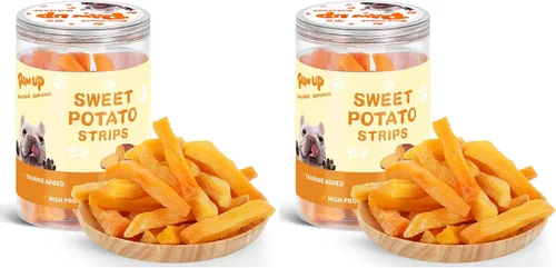 Miniatura 11 de PAWUP Golosinas para Perros Cecina de Pollo Envuelta en Batata Dulce, Ingredientes Naturales con Taurina, Golosinas para Perros Sin Granos, 12.5 oz
