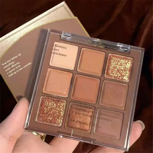 Miniatura 10 de Go Ho Paleta de sombra de ojos de maquillaje en polvo azul, gris y blanco, 9 estilos, diseño mate y perla brillante, impermeable, paleta de sombra