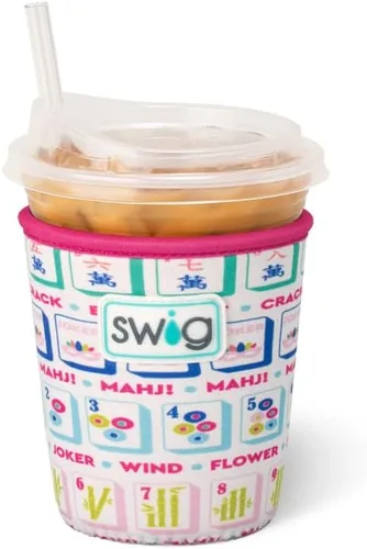 Miniatura 10 de Funda Swig Life para taza de café helado pequeña, funda estándar de 22oz para taza de café helado con asa, funda aislante de neopreno para mantener