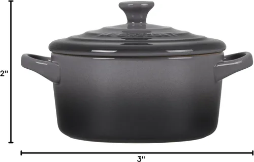 Miniatura 9 de Le Creuset Mini Cocotte redonda de gres, 237 ml, ostra