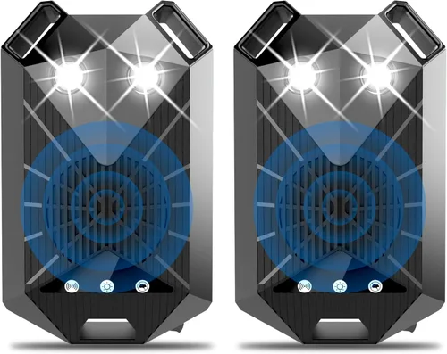 Miniatura 10 de Tirgo 2 piezas Repelente de Roedores para Coche Bajo el Capó, Repelente de Ratones Ultrasónico con Luz Estroboscópica, Alimentado por Batería