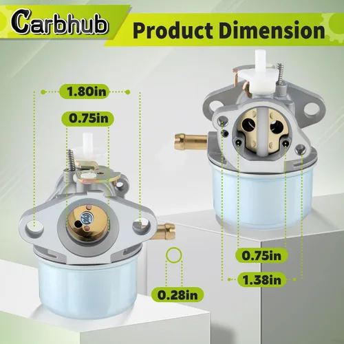 Miniatura 4 de Carbhub 799869 Carburador para cortacésped 792253 498170 499059 799869 Lavadora a presión para cortacésped Rotary 14112 Oregon 50-658 Carb