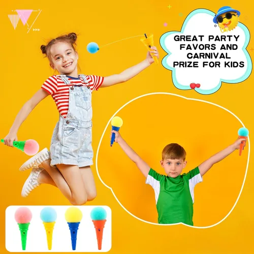 Miniatura 5 de 40 piezas de juguete de disparos de helado de 4 pulgadas de cono de helado de espuma de juguete para niños, regalos de fiesta de cumpleaños, premios