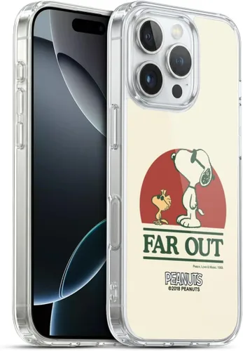 Miniatura 111 de Head Case Designs Funda de gel Woodstock 50th con licencia oficial de Peanuts Snoopy Guitar 1969 [protección de grado militar] compatible con Apple