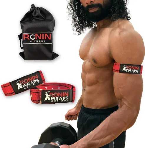 Miniatura 6 de Ronin Wraps Razor Edition Bandas rígidas de oclusión BFR para entrenamiento de la parte superior del cuerpo Entrenamientos de restricción