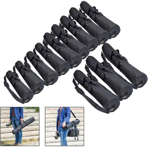 Miniatura 5 de Bolsa de transporte para trípode de 15.7-47.2 in, trípode impermeable, almacenamiento de transporte de viaje con correa de hombro acolchada y asa