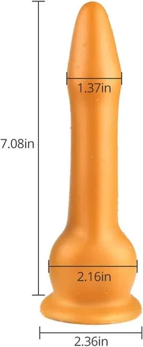 Miniatura 2 de Tapón anal de silicona líquida súper largo con ventosa fuerte, tapones anales impermeables, kit de entrenamiento anal para estimulación de masaje