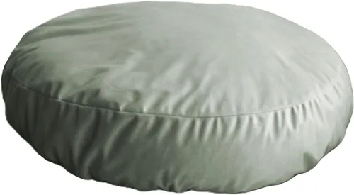 Miniatura 8 de Funda ajustada para cama circular para perros, reemplazo impermeable y lavable, funda de almohada de plástico para cama de dona de pelo sintético