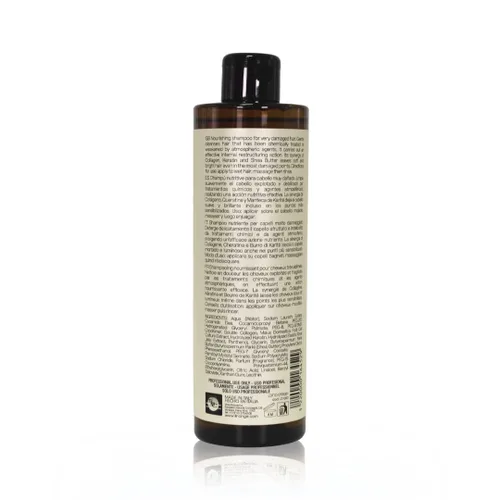 Miniatura 3 de LINANGE Champú de reconstrucción de emergencia para cabello muy dañado con colágeno, queratina y manteca de karité, champú nutritivo