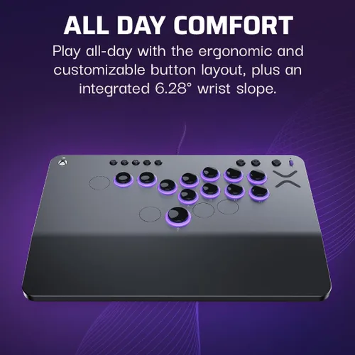 Miniatura 10 de Turtle Beach Victrix Pro KO Leverless All Button Fight Stick, Officially Licensed for Xbox Series X S, Xbox One, Windows 10/11 PC, Customizable