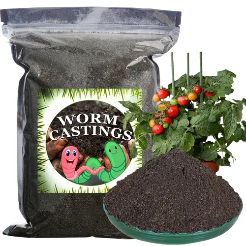 Doter - Fertilizante orgánico de fundición de gusanos, 1.1 libras, fertilizante All Nature para jardinería, tomate, fresa, flores y hierbas