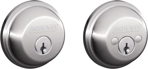 Miniatura 28 de Schlage - Cerrojo con llave de 1 lado, la más alta seguridad residencial, negro mate, B60 N 622