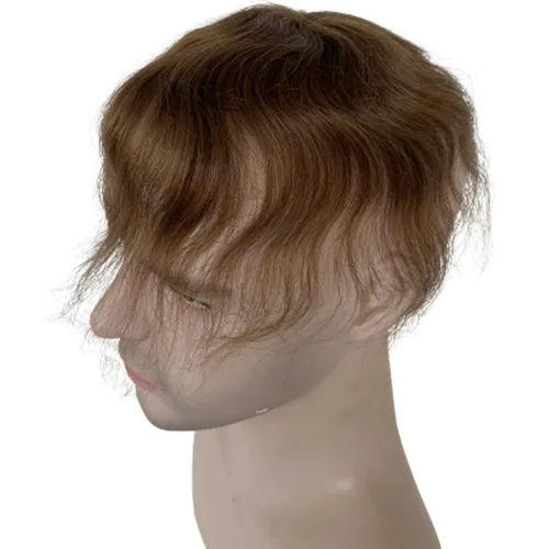 Miniatura 2 de Voloria Parche para el cabello de punto calvo para hombres, 3.15 x 3.15 pulgadas, parches de pelo completo de poliuretano para cubrir la base