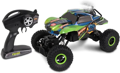 Miniatura 7 de Mean Machine 1/16 R/C Rock Crawler Series [2.4GHz] Rock Crawler Striker, innovador sistema de suspensión, potente motor, neumáticos de agarre, rango
