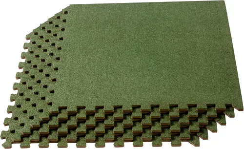 Miniatura 14 de We Sell Mats 3/8 Inch Thick Interlocking Foam Carpet Tiles Durable Carpet Squares Anti Fatigue Support for Home Office or Classroom Use Verde cazador