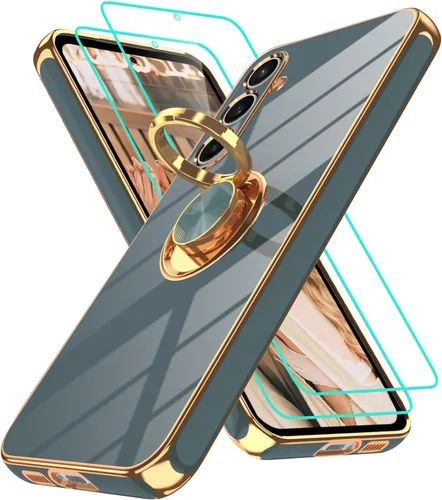 Miniatura 120 de Gritup Funda para Samsung Galaxy A14 5G: Funda Samsung A14 con 2 Protectores de Pantalla, Soporte de Anillo con Rotación 360°, Soporte Magnético