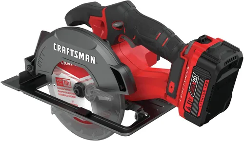 Miniatura 9 de CRAFTSMAN Kit de sierra circular inalámbrica V20, 6-1/2 pulgadas, batería y cargador incluidos (CMCS500M1)