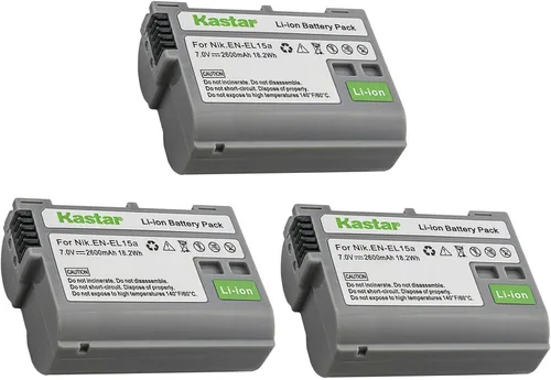 Miniatura 6 de Kastar Paquete de 1 batería de repuesto EN-EL15b / EL15a para Nikon D7000, D7100, D7200, D7500, Z 6, Z6, Z 7, Z7, Z 7 Q3, Z7Q3, 1 V1, D500, D600
