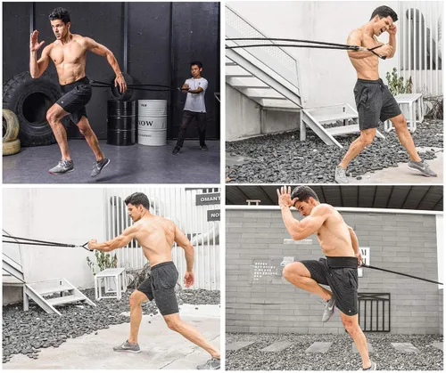 Miniatura 5 de YNXing Dynamic Resistance Trainer Acceleration Speed Elastic Cord for Resistance Training to Improve Strength, Power, and Agility