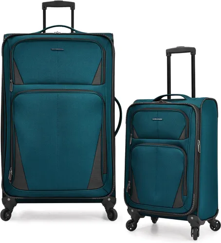 Miniatura 22 de U.S. Traveler Aviron Bay - Equipaje extensible con ruedas giratorias, Color verde azulado.), US08125E23