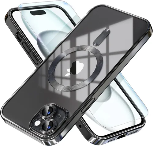 Miniatura 9 de Misea Funda magnética para iPhone 14 compatible con MagSafe [nunca amarillenta] [protección contra caídas de grado militar] protector completo