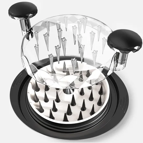 Trituradora de pollo, trituradora de pollo grande de 11 pulgadas con placa, máquina de picadora de carne, sin BPA, fuerte antideslizante, apta para