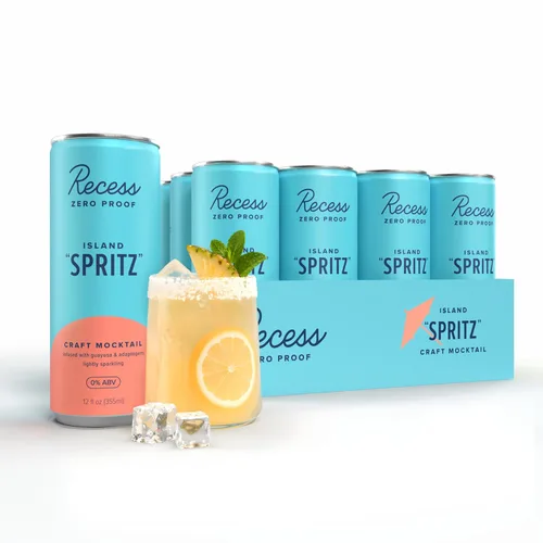 Miniatura 9 de Recess Zero Proof Craft Mocktails, bebidas sin alcohol, con adaptógenos, reemplazo de bebidas sin alcohol, mezclador, celebración, fiesta