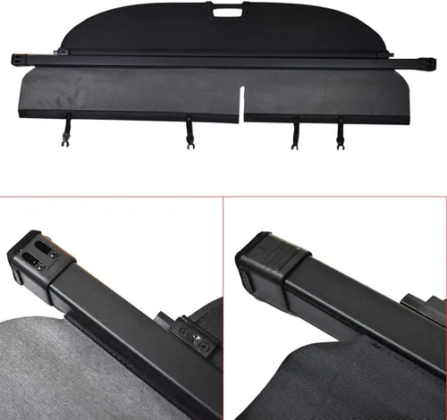 Miniatura 2 de WFLNHB Cubierta retráctil de carga para maletero, repuesto para Toyota Rav4 SUV 2013 2014 2015 2016 2017 2018 negro