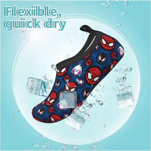 Miniatura 5 de Zapatos acuáticos favoritos de superhéroes para niños, antideslizantes, de secado rápido, zapatos acuáticos para deportes al aire libre, playa