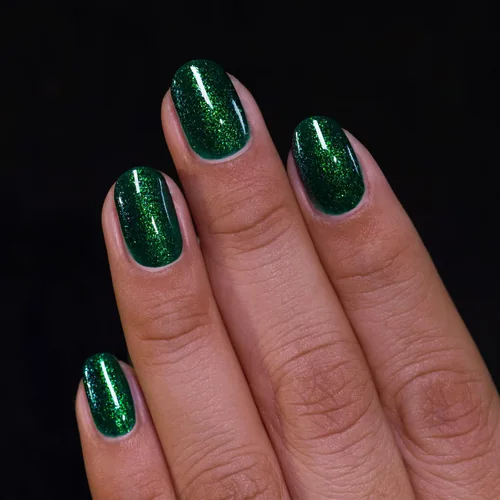 Miniatura 6 de ILNP Good Fortune - Esmalte de uñas verde esmeralda radiante con brillo