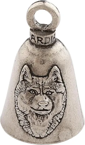 Miniatura 10 de Campana Guardian Bell para Perro de Buena Suerte con Llavero y Bolsa de Regalo de Terciopelo Negro Campana para Motocicleta Metal Libre de Plomo