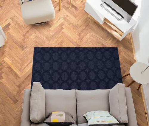 Miniatura 228 de Garland Rug Sparta - Alfombra antideslizante de polipropileno de 2 pies x 12 pies, color negro, ideal para salas de estar y pasillos, elegante
