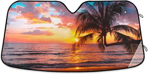 Miniatura 14 de Acuarela Limón Frutas Flores Flores Flores Parabrisas Coche Parabrisas Parasol Plegable Reflectante Bloquea los Rayos