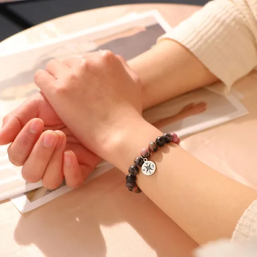 Miniatura 2 de JoycuFF Regalos de graduación de clase 2023, pulseras de brújula de piedra natural para ella, él, mujeres y hombres con tarjeta de mensaje
