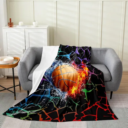 Miniatura 15 de Erosebridal Manta de snowboard de 40 x 50 pulgadas, moderna manta abstracta para niños y niños, acogedora para cama y sofá, manta de forro polar